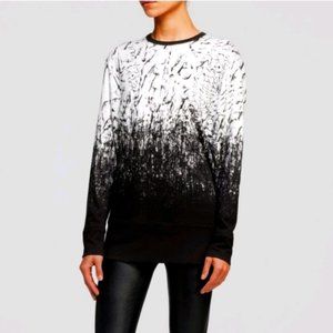 Helmut Lang Digita Scarp Dolman Sleeves Sweatshirt Sweater‎ Bird Abstract Print